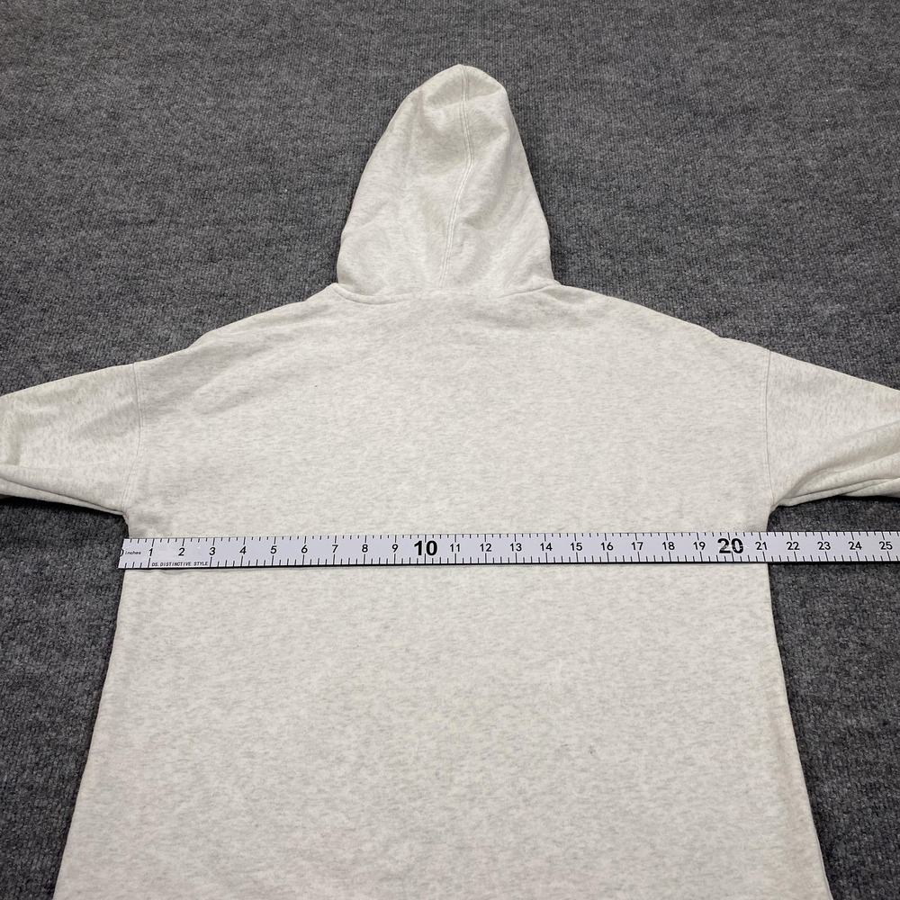 Reebok Hoodie Mens Small Gray Pullover Fleece Hooded Graphic Logo Drawstring - Picture 6 of 8